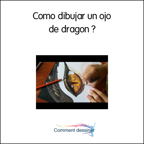 Como dibujar un ojo de dragon